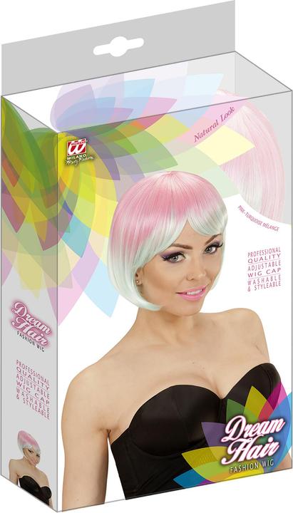 Immagine prodotto Widmann Two-Tone Perücke pink-türkis