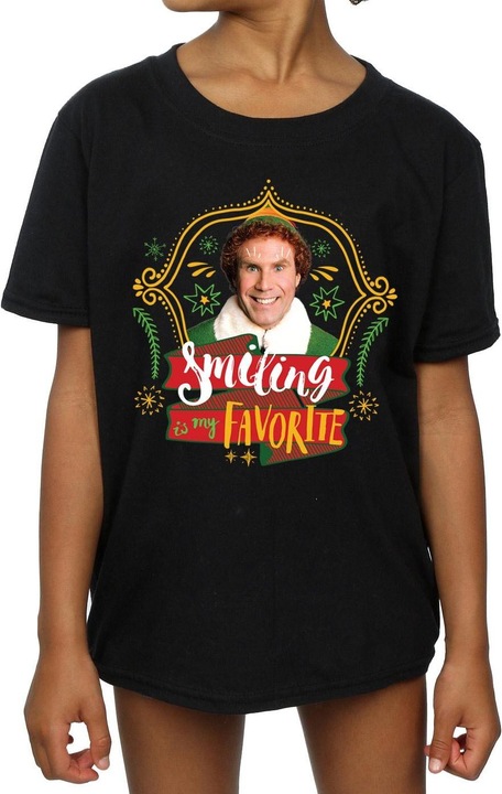 Immagine prodotto Elf Buddy Smiling Maglietta Ragazze (140, 146)