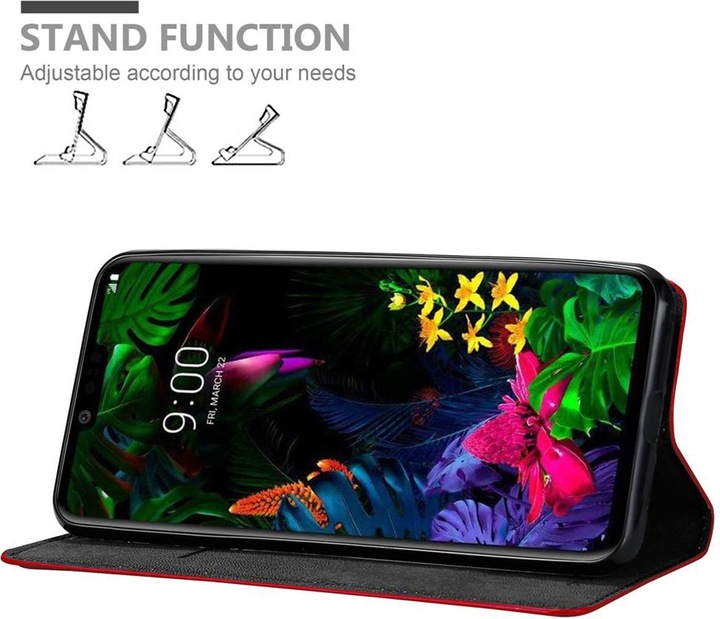 Actual product image Cadorabo Book Invisible Magnet Cover (LG G8s)