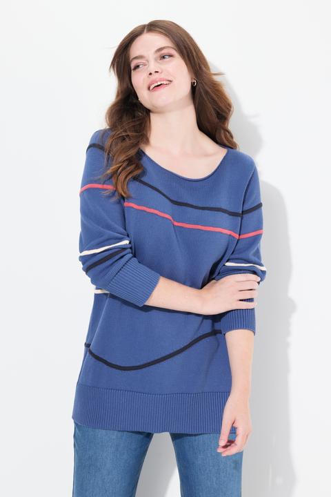 Produktbild Ulla Popken Pullover, U-Boot-Ausschnitt, Langarm (42, 44)