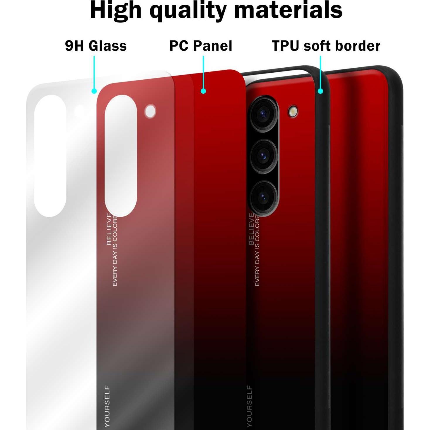 Thumbnail - Cadorabo Hülle für Samsung Galaxy S23 TPU im 2 Farben Design (Samsung Galaxy S23+), Smartphone Hülle, Schwarz