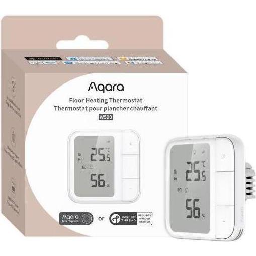 Aqara AQAZUT-A01D - Floor Heating Thermostat W500 EU (Zigbee, Matter over Thread), Termostato
