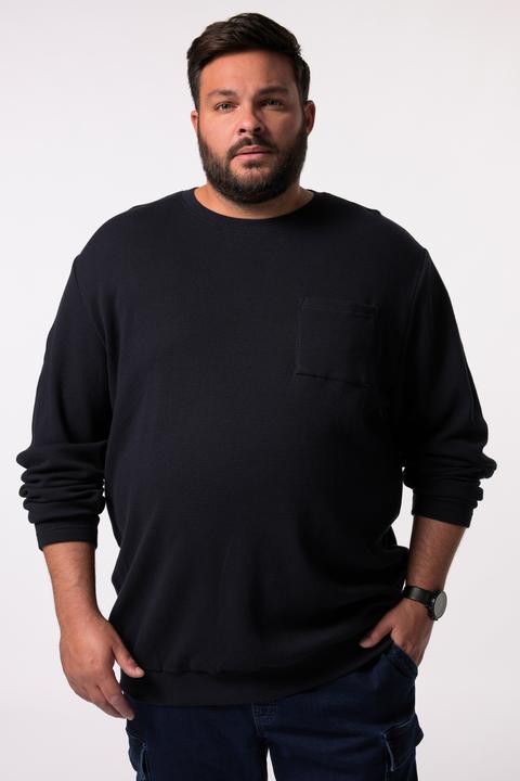Immagine prodotto Men+ Langarmshirt, Waffelstruktur, Bauchfit, Rundhals (XXL)