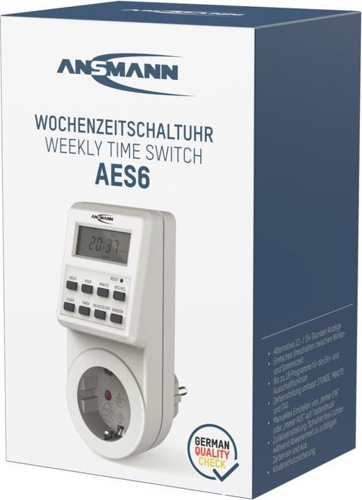 Actual product image Ansmann Steckdosen-Zeitschaltuhr (CEE 7/4)
