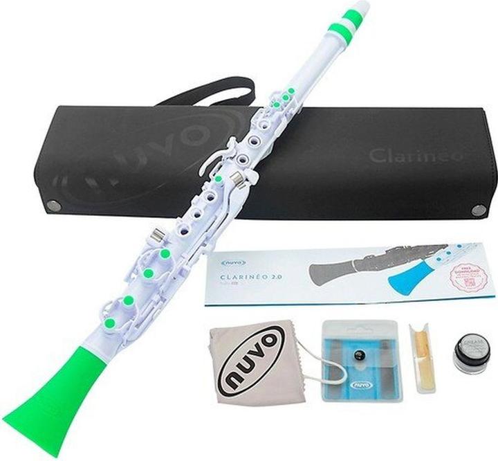 Image du produit Nuvo Clarineo 2.0 kunststof C-klarinet standaardset wit-roze (Clarinette)