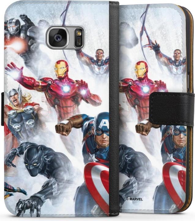 Produktbild DeinDesign Tasche für Samsung Galaxy S7 Handy Flip Case Wallet Cover Handytasche Leder Offizielles (Samsung Galaxy S7)