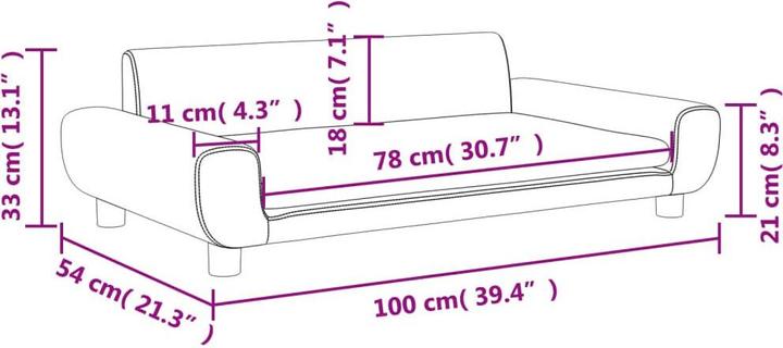 Produktbild vidaXL Dillon (Kindersofa)
