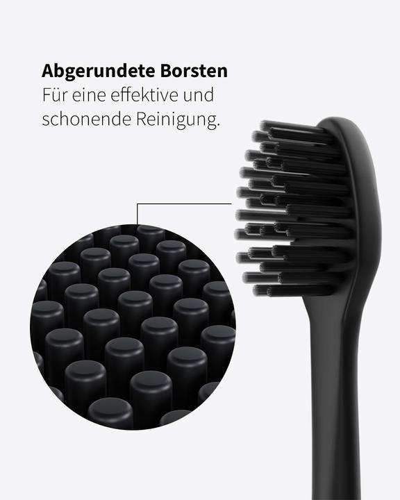 Produktbild Zahnheld Bürstenkopf Basic Soft 6x Schwarz (6 x)