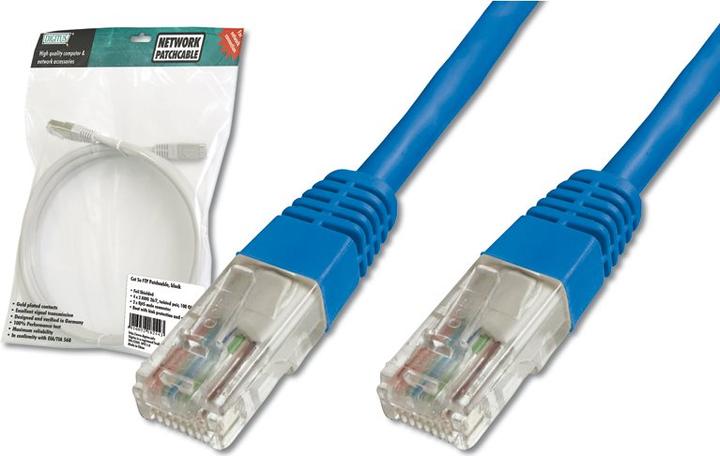 Produktbild Digitus CAT 5e SF-UTP Patchkabel Cu PVC AWG 26/7 Länge 0,5 m Farbe Blau (FTP, CAT5e, 0.50 m)