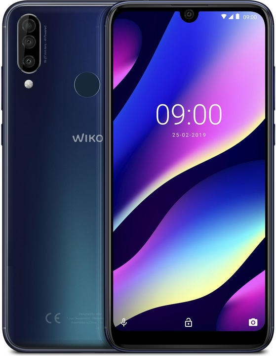 Image du produit Wiko View 3 (64 Go, Bleu nuit, 6.25", Double SIM, 12 Mpx, 4G)