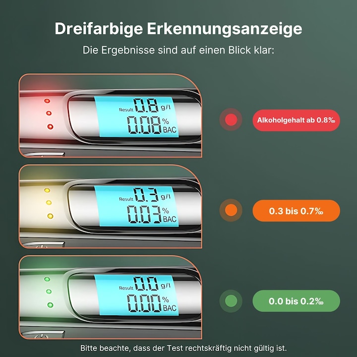 Produktbild Hermex Alkoholtester digitaler LCD-Schnelltest