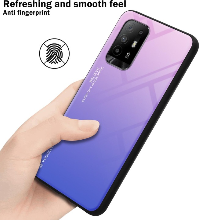 Actual product image Cadorabo TPU 2 colors glass envelope (Oppo A94 5G)