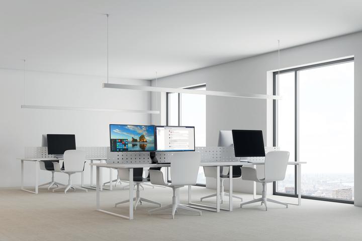 Actual product image Kensington Monitor arm 2TFT space saving (Table, 27.01")