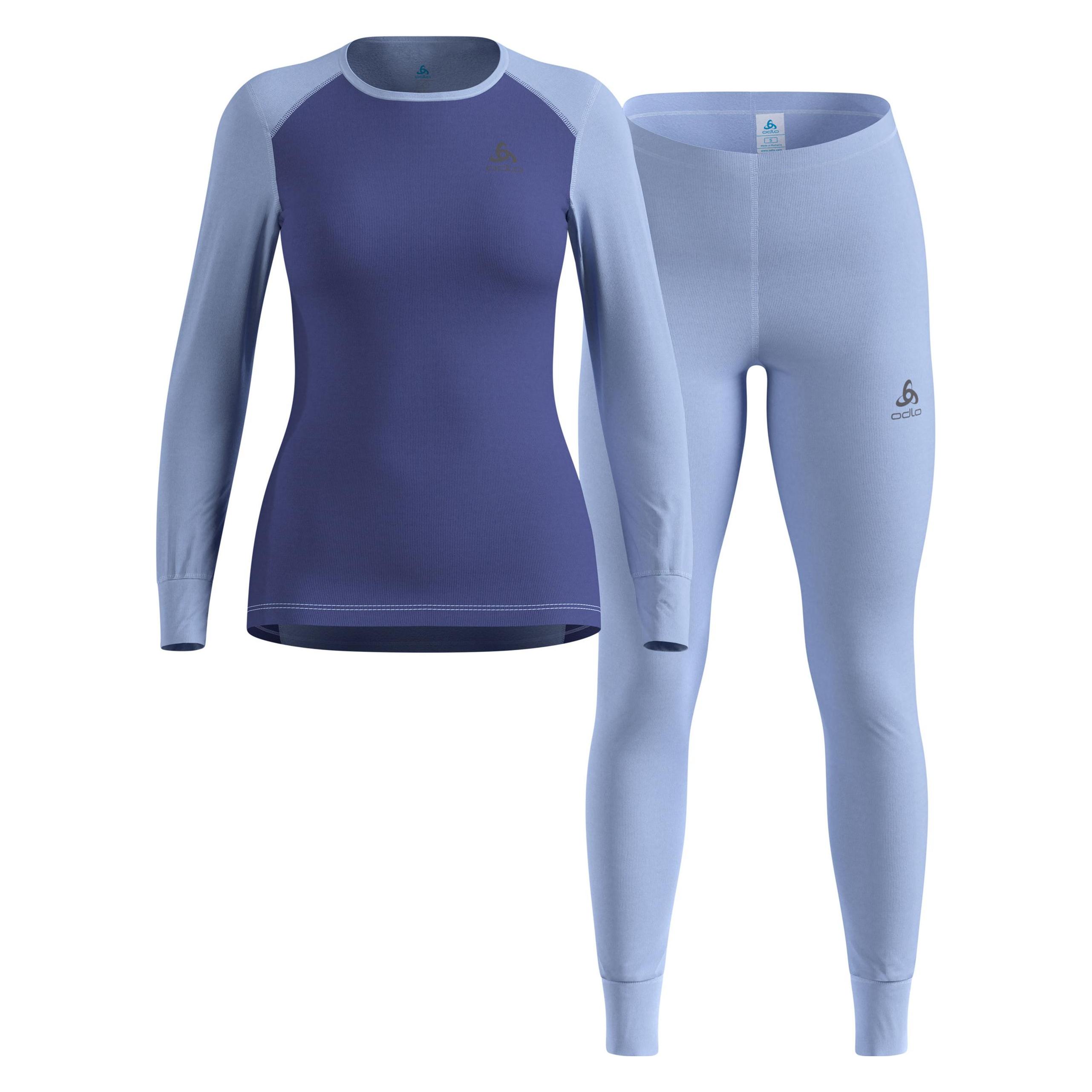 Odlo, Vrouwen, Functioneel Overhemd, Women's Active Warm Special Set (Xl), Blauw, Xl