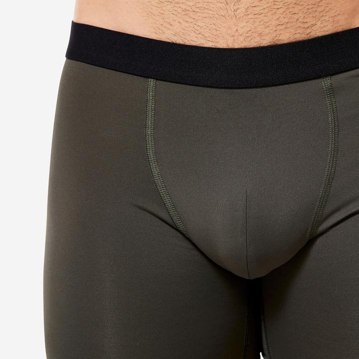 Actual product image Decathlon Functional pants boxer shorts men's breathable 3-pack - navy/blue/khaki (L, pack of 3)
