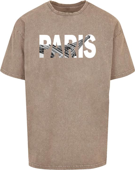 Actual product image Merchcode Paris Eiffel Tower Acid Washed Oversize Tee - 117193 (L)