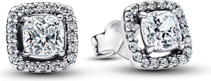 Immagine prodotto Pandora Orecchini a bottone con alone quadrato (Argento 925)