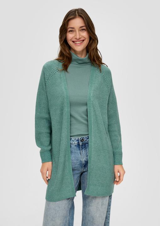 Produktbild s.Oliver Strickjacke Lange Strickjacke aus Baumwollmix (S)