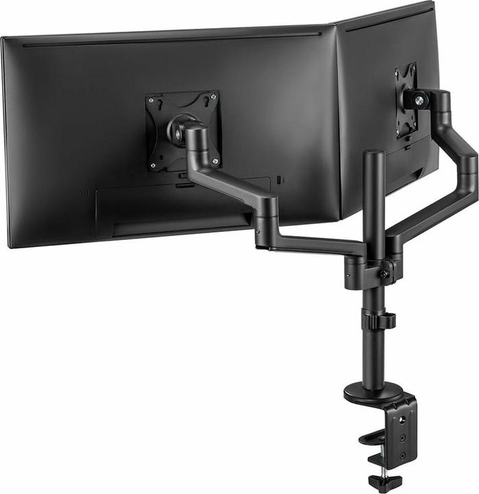Actual product image Neomounts Table mount dual 100x100 -8kg 17-27"/h?v/tilt/swivel/clamp/weak (Table, 27", 8 kg)