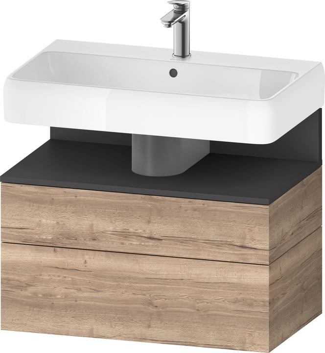 Produktbild Duravit Qatego Waschtischunterbau, 1 Auszug und 1 Schublade, 790x470x590mm, Nische Graphit Matt, QA4 (79 x 47 x 59 cm)
