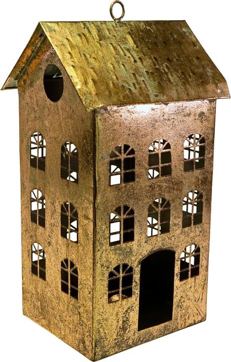 Werner Voss Teelichthalter Haus gold 25cm (1x)