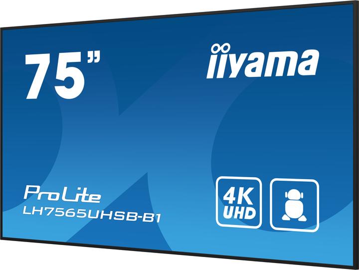 Produktbild iiyama 75IN DALLE IPS 4K UHD 3840X2160 8MS 24/7 500CD/M2 1200: 1 3XHDM (3840 x 2160 Pixel, 75")