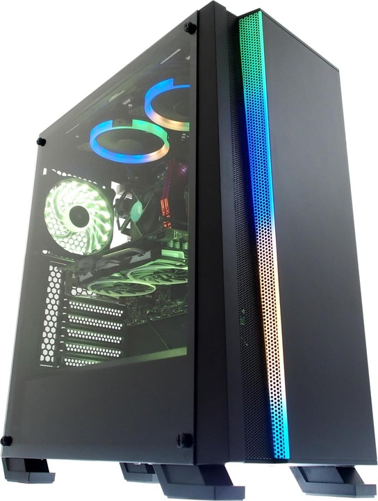 Actual product image iBox Housing WIZARD 4 GAMING OW4 (ATX, black) (ATX)
