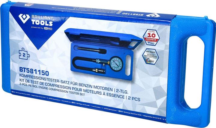 Image du produit Brilliant Tools Kit de testeur de compression pour moteurs à essence | 2 pcs.