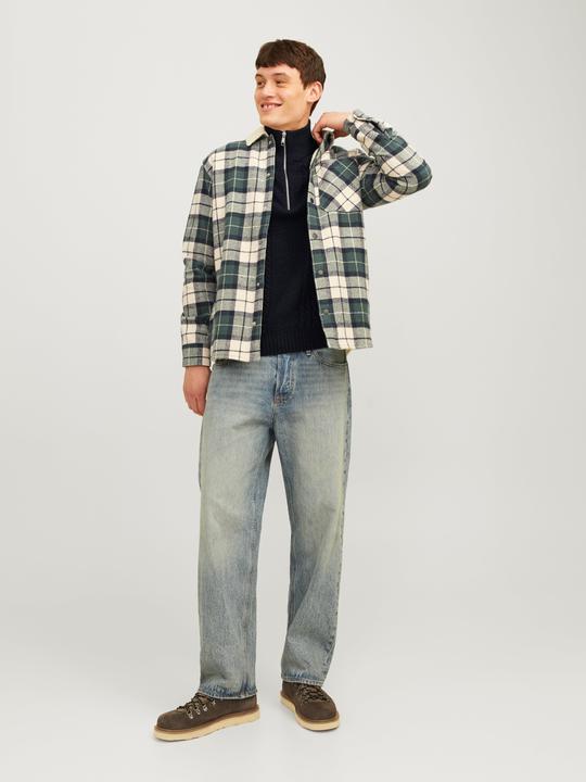 Immagine prodotto Jack & Jones Zip a quarto di dollaro monocolore Zip a quarto di dollaro (XL)