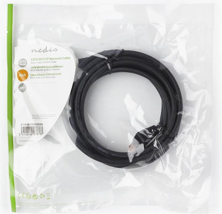 Produktbild Nedis Netzwerkkabel CAT6, FTP, RJ45, männlich, 3 Stück (S/FTP, CAT6, 3 m)