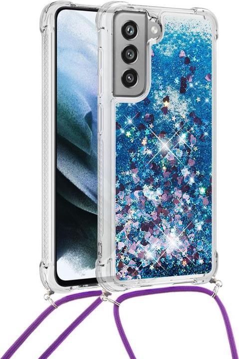 Produktbild Cover-Discount Galaxy S21 FE - Hülle mit Umhängeband blau