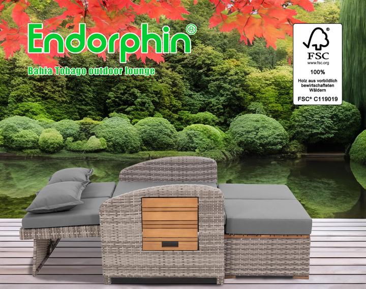 Produktbild Gartensofa Bahia Tobago mit Teakholzteilen