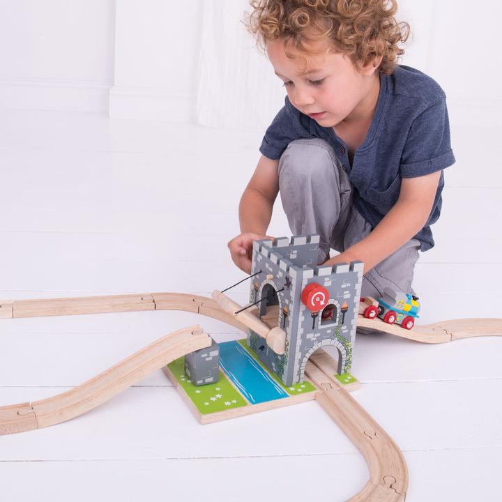 Actual product image Bigjigs Wood rails - drawbridge