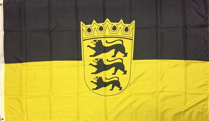 trends4cents Vlag Baden-Württemberg 90 x 150 cm vlag met 2 ogen 100g/m² stof gewicht hijsvlag