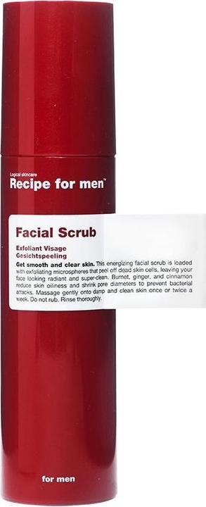 Actual product image Recipe for men Face scrub (Cleansing scrub, 100 ml)