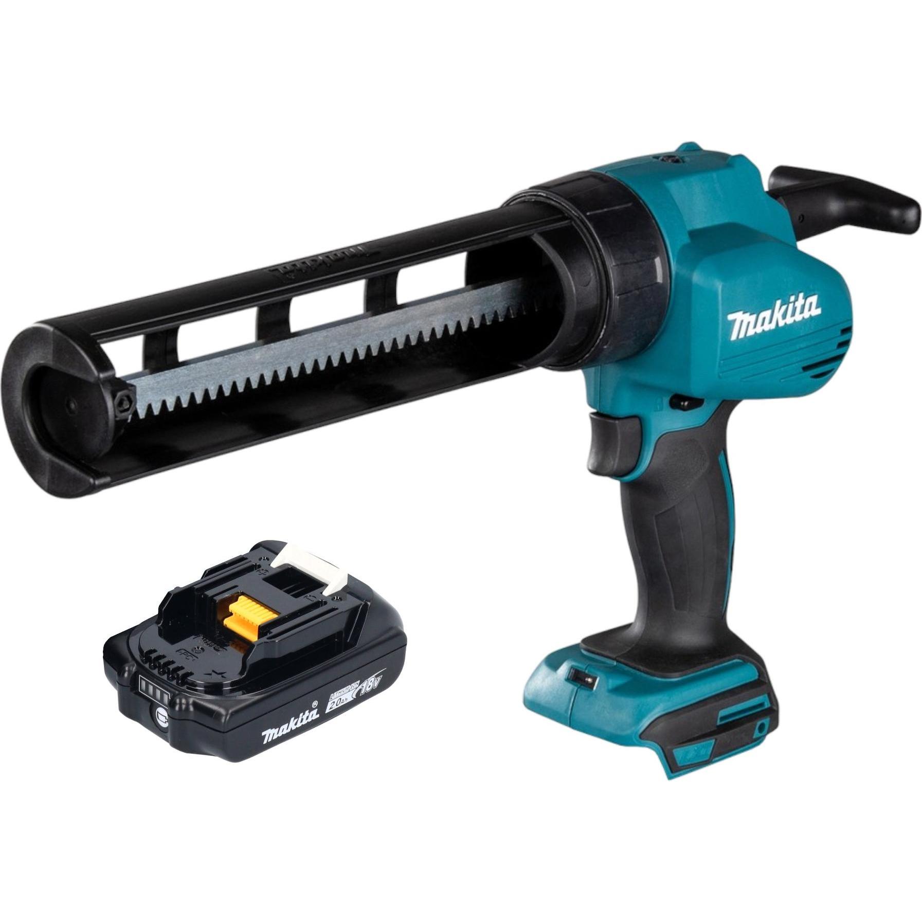 Makita, Kartuschenpistole + Fettpresse, DCG 180 A1 Akku Kartuschenpistole 18 V + 1x Akku 2,0 Ah - ohne Ladegerät