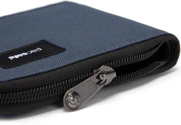 Actual product image Pacsafe RFIDsafe zip around wallet