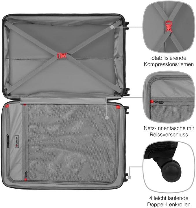 Image du produit Wenger Valise rigide à double roues pivotantes, compartiment extensible et système de compression (115 l)