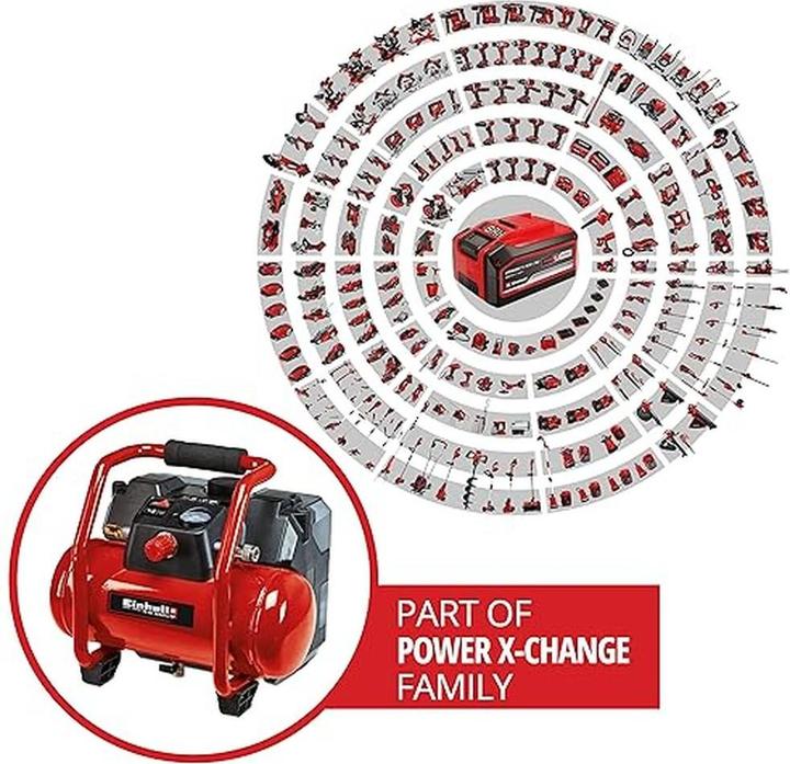 Actual product image Einhell TE-AC 36/6/8 Li OF Set (8 bar, 6 l)