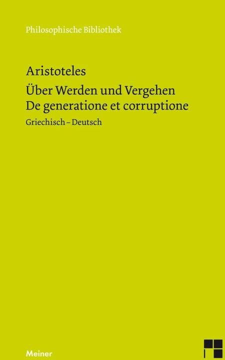 Produktbild Über Werden und Vergehen (Deutsch, Aristoteles, Thomas Buchheim, 2011)