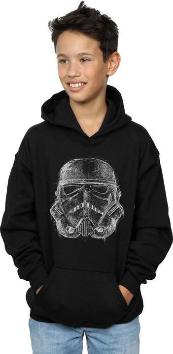 Immagine prodotto Star Wars Stormtrooper Scribble Helmet Felpa con Cappuccio Ragazzi (140, 146)