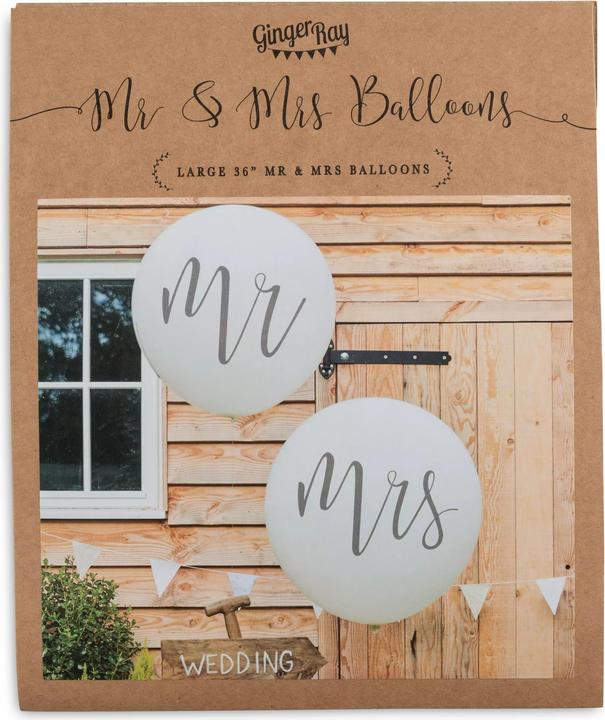 Immagine prodotto Ginger Ray Pallone grande MR&MRS (2 x)