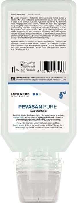 Immagine prodotto Paul Voorman Handreinigung Pevasan PURE 1l ph-hautneutral Softflasche PAUL VOORMANN (Sapone liquido, 1000 ml)