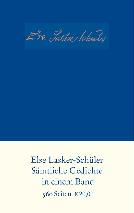 Produktbild Sämtliche Gedichte (Deutsch, Else Lasker-Schüler, 2004)