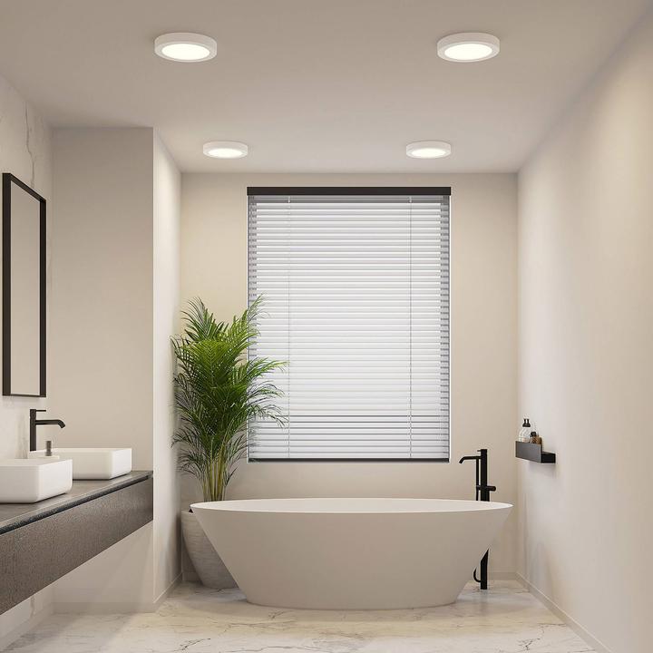 Image du produit Prios Edwina LED plafonnier, blanc, 24,5 cm (1740 lm)