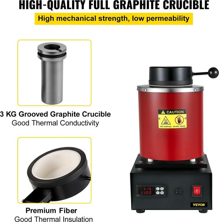 Produktbild Vevor Schmelzofen