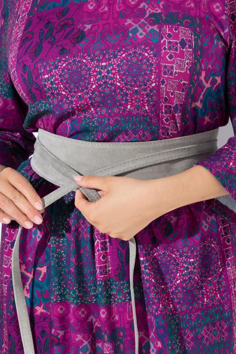 Produktbild Ulla Popken Leder-Bindegürtel, Veloursleder, Einheitsgrösse (One Size)