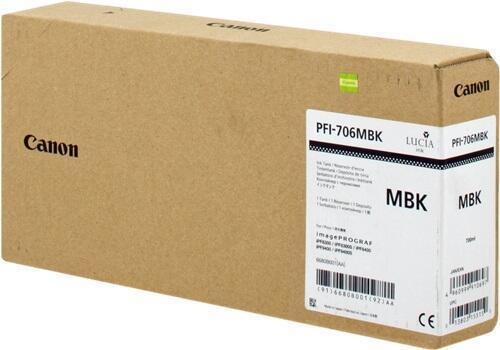 Immagine prodotto Canon Inchiostro Grande Formato nero Orig.No. PFI-706MBK (MBK)