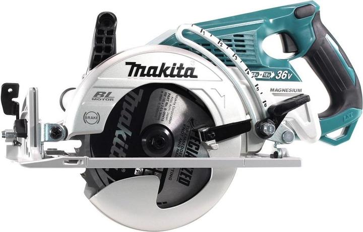 Produktbild Makita DRS 780 M Akku Handkreissäge 36V ( 2x18V ) 185 mm Brushless + 2x Akku 4,0Ah - ohne Ladegerät