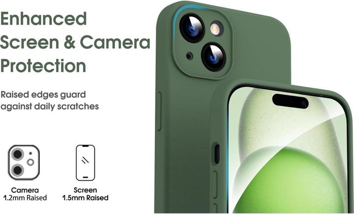 Actual product image Screenguard Apple iPhone 15 Plus Liquid Silicone Camera Protector Case (Apple iPhone 15 Plus)